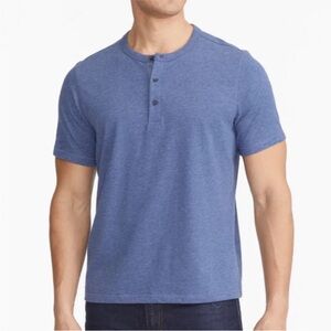 UNTUCKit Short Sleeve Henley Size XXL, blue